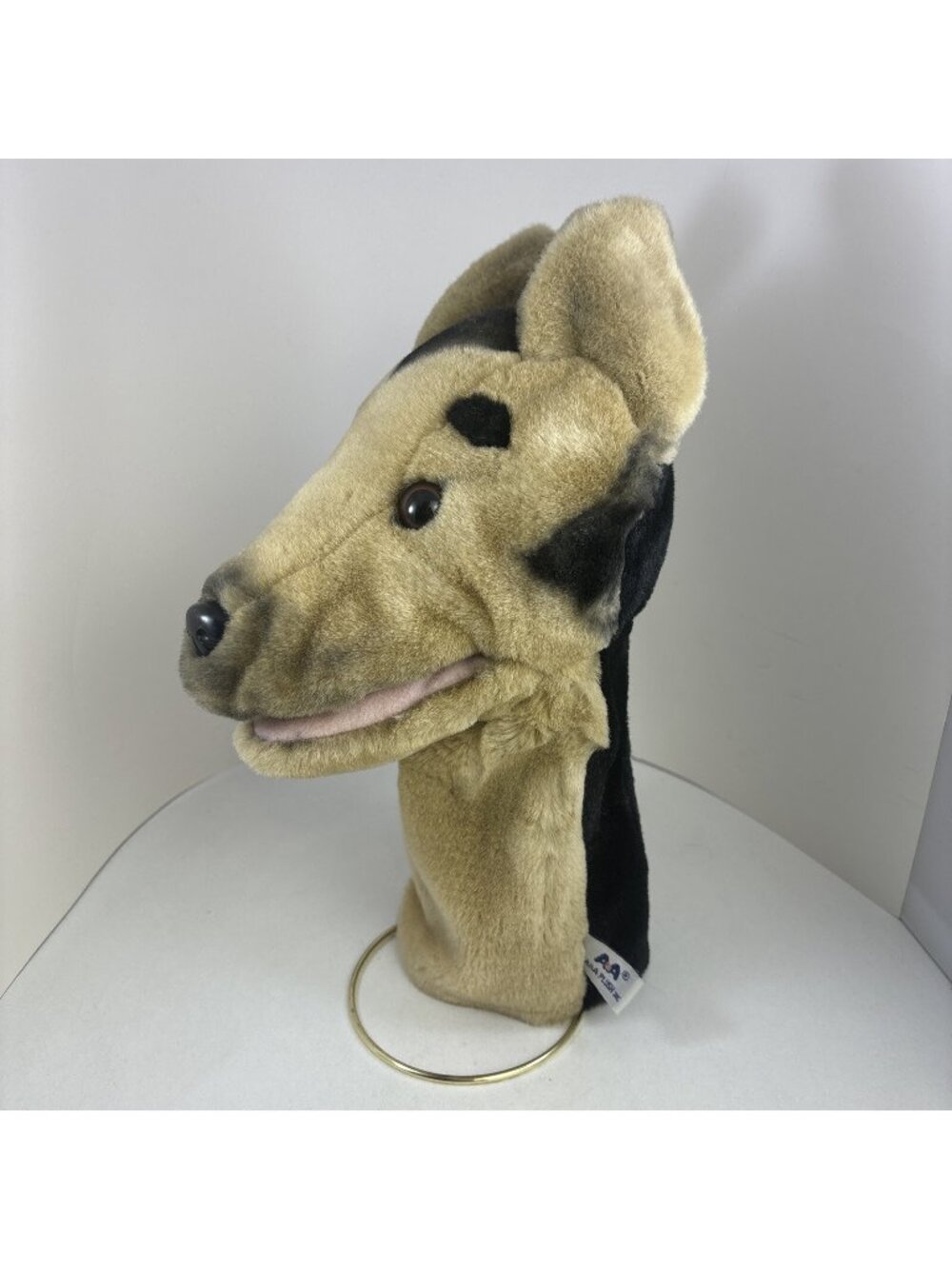 Vintage A & A Plush Inc. Puppet Vintage Dog German Shepherd Stuffed animal story